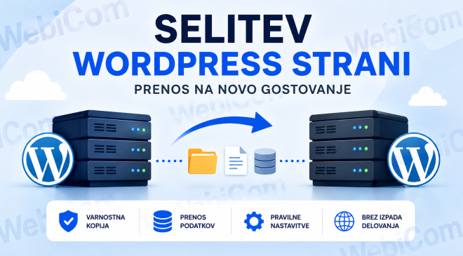 selitev wordpress strani