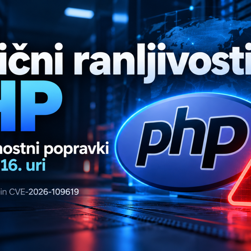 Kritični ranljivosti PHP, varnostno opozorilo in nujni popravki