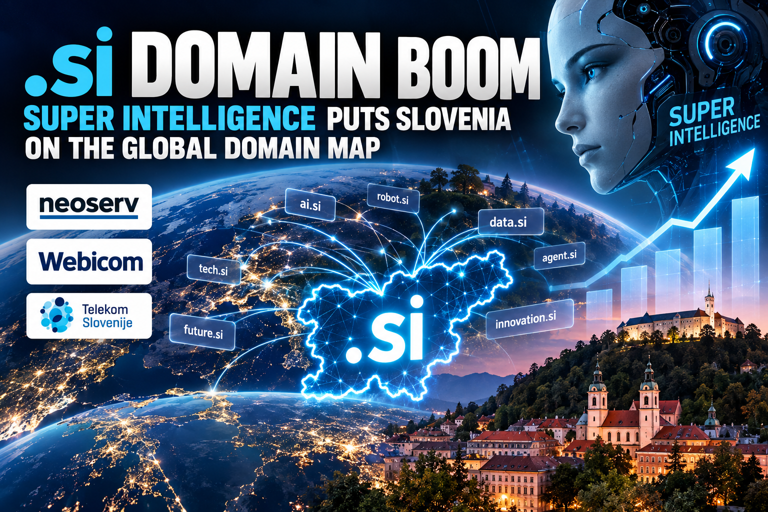 .si domain registration boom zaradi Super Intelligence – Slovenija